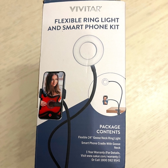 Vivitar Flexible Ring Light Kit - Take your ring light everywhere! - Picture 1 of 3